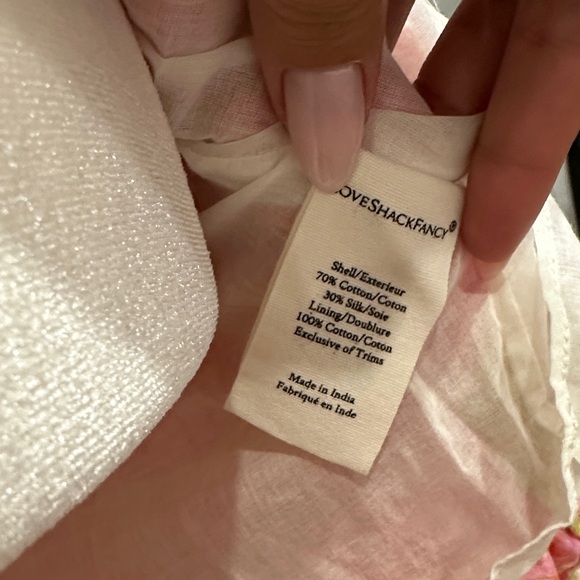 LoveShackFancy Safiya Ruffled Pink and Yellow Silk-blend Floral Mini Dress - Picture 8 of 8